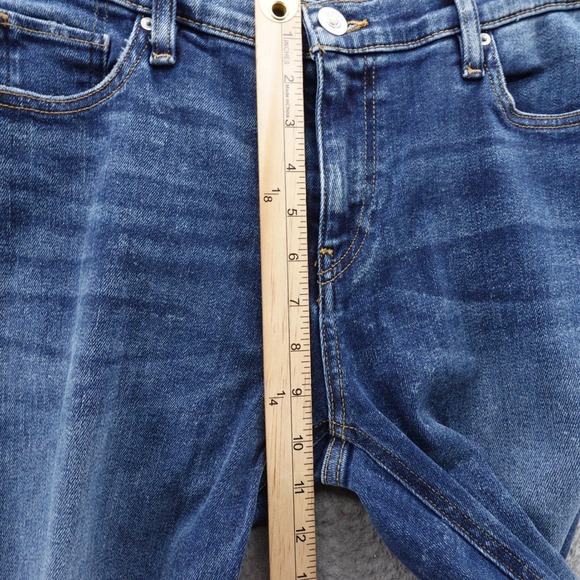 Hudson Lana Slim Boyfriend Jeans Size 28 Blue Womens Distressed Medium Wash - Picture 8 of 14